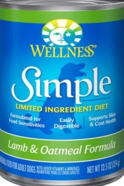 Wellness Simple Natural Limited Ingredient Diet Lamb and Oatmeal Recipe Wet Canned Dog Food