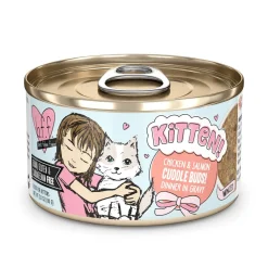 Weruva BFF CUDDLE BUDS Chicken and Salmon in Gravy Kitten Canned Cat Food - 2.8 Oz - Case of 12