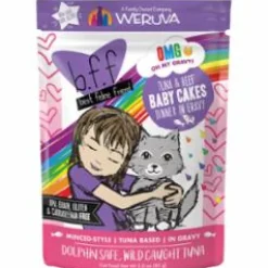 Weruva BFF OMG BABYC Tuna Beef Wet Cat Food - 3 Oz Pouch - Case of 12