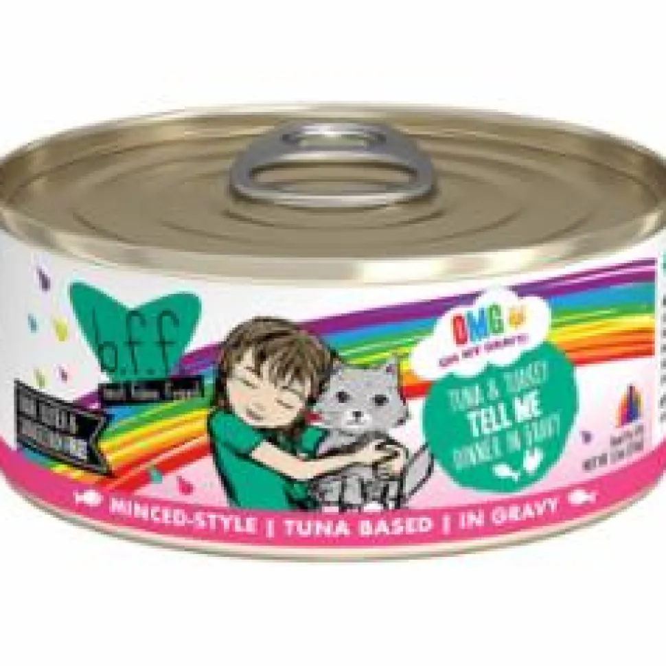 Weruva BFF OMG TELL ME Tuna Canned Cat Food - 5.5 Oz - Case of 8