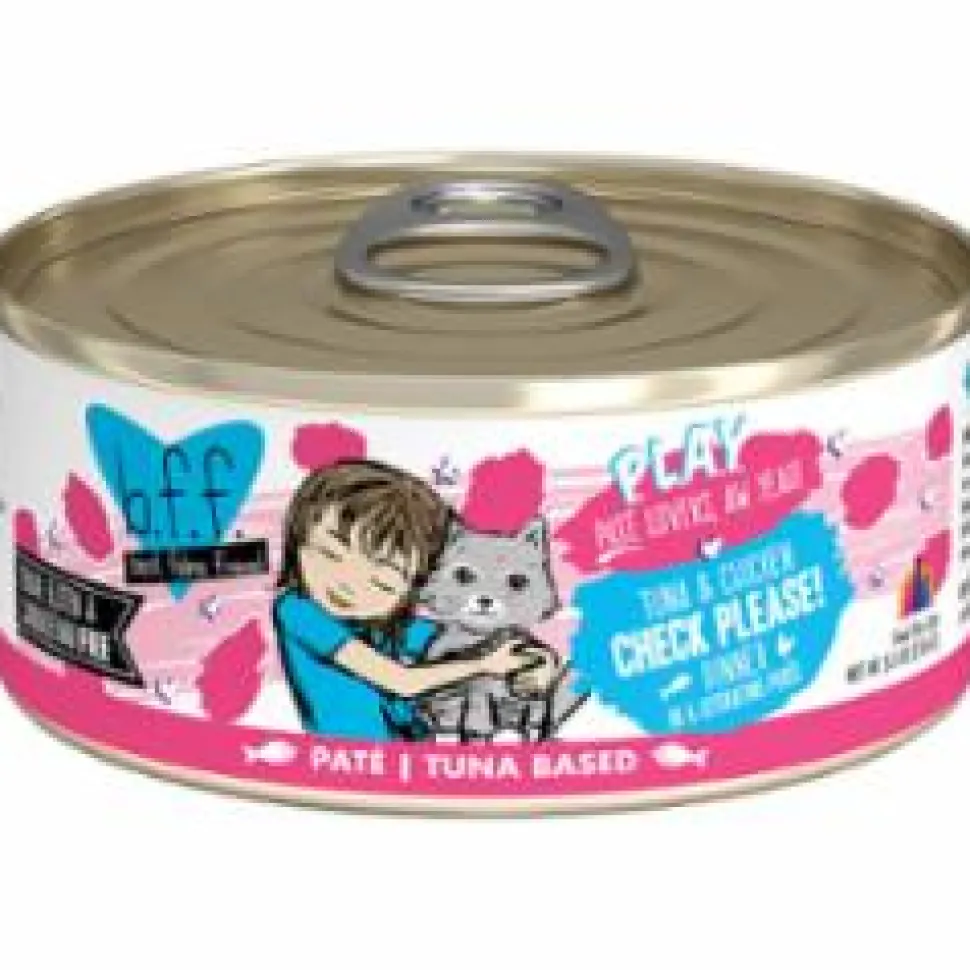 Weruva BFF PLAY CHECK PLEASE Tuna Pate Canned Cat Food - 5.5 Oz - Case of 8