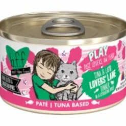 Weruva BFF PLAY LOVER LANE Tuna Pate Canned Cat Food - 2.8 Oz - Case of 12