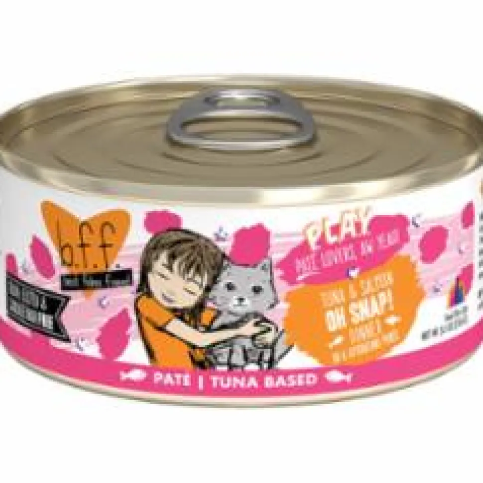 Weruva BFF PLAY OH SNAP Tuna Pate Canned Cat Food - 5.5 Oz - Case of 8