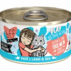 Weruva BFF PLAY TUCK ME IN Salmon Pate Canned Cat Food - 2.8 Oz - Case of 12