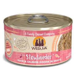 Weruva Cat Stew Stewlander Duck and Salmon Canned Cat Food - 2.8 Oz - Case of 12