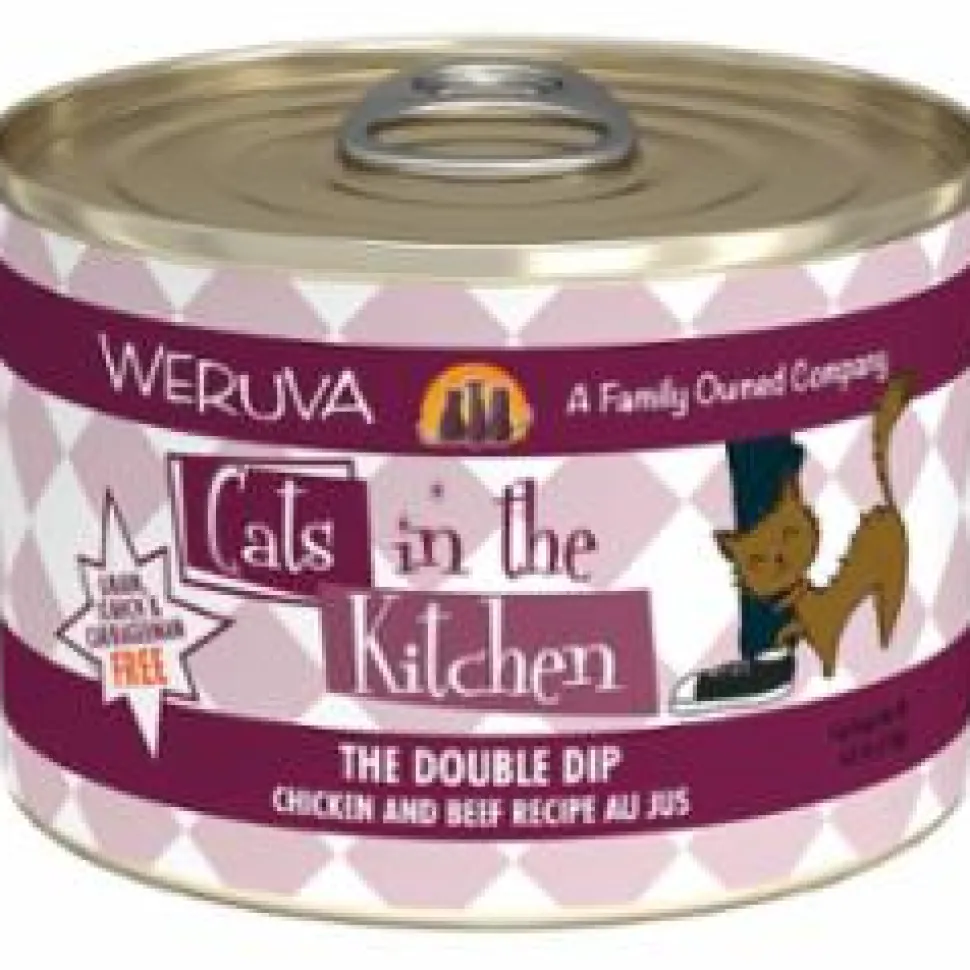 Weruva Cats in the Kitchen THE DOUBLE DIP Canned Cat Food - 6 Oz - Case of 24