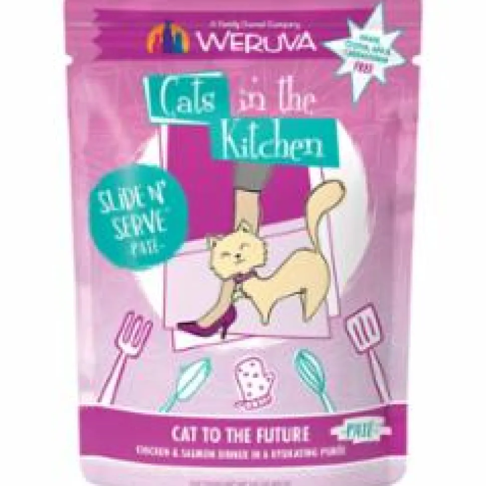 Weruva Cats in the Kitchen Slide N' Serve CAT FUTURE Wet Cat Food - 3 Oz Pouch - Case of 12