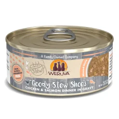 Weruva Goody Stew Shoes Chicken and Salmon Canned Cat Food - 5.5 Oz - Case of 8