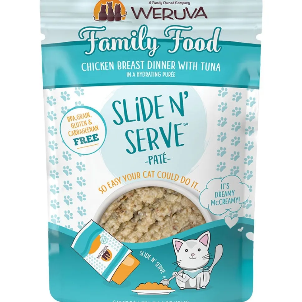 Weruva Slide and Serve Family Fued Wet Cat Food - 5.5 Oz - Case of 12