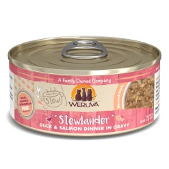 Weruva Stewlander Duck and Salmon Canned Cat Food - 5.5 Oz - Case of 8