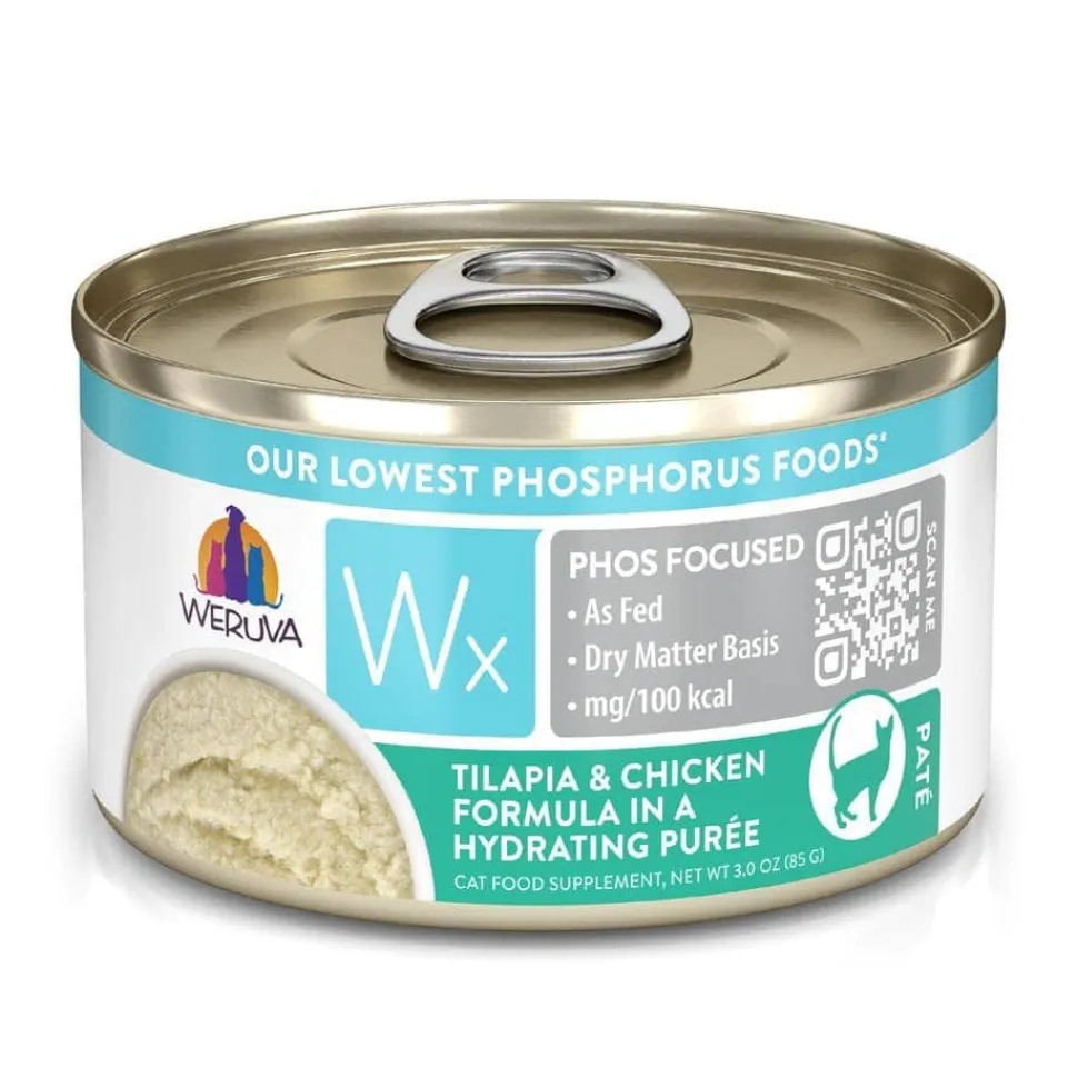 Weruva WX Tilapia and Chicken Canned Cat Food - 3 Oz - Case of 12