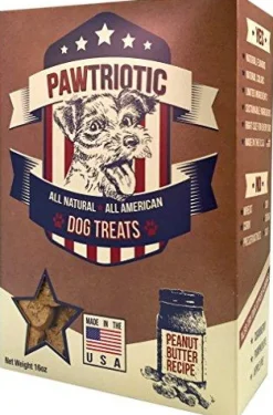 Wet Noses Treats Pawtriotic Treats Peanut Butter Crunchy Dog Treats - 16 oz Box