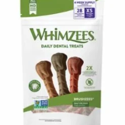 Whimzees Brushzee DAILY Pack Dental Dog Chews - Extra Small