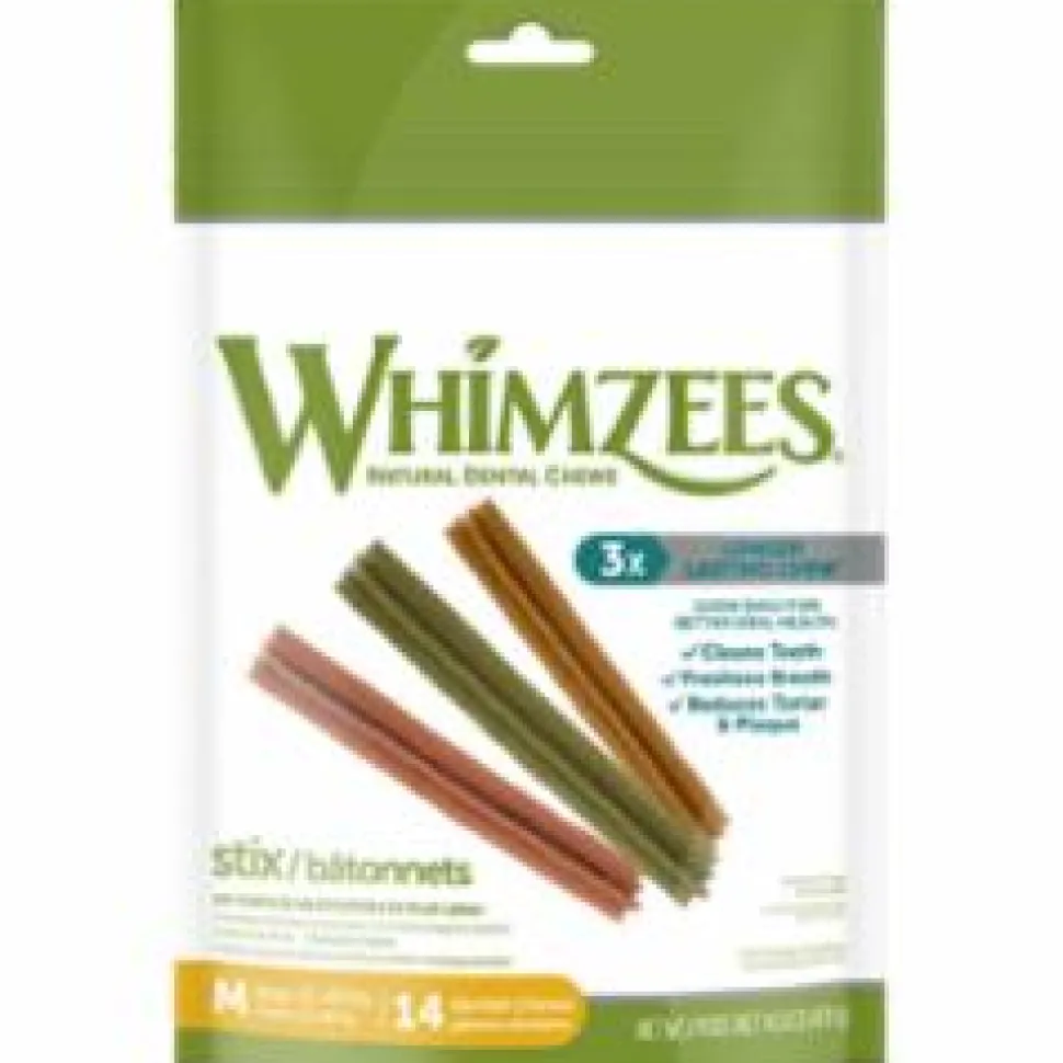 Whimzees STIX Dental Dog Chews - Medium - 14.8 Oz