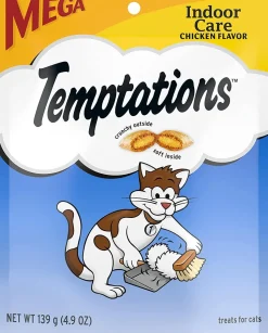 Whiskas Temptations Chicken Hairball Control Soft and Crunchy Cat Treats - 4.9 oz