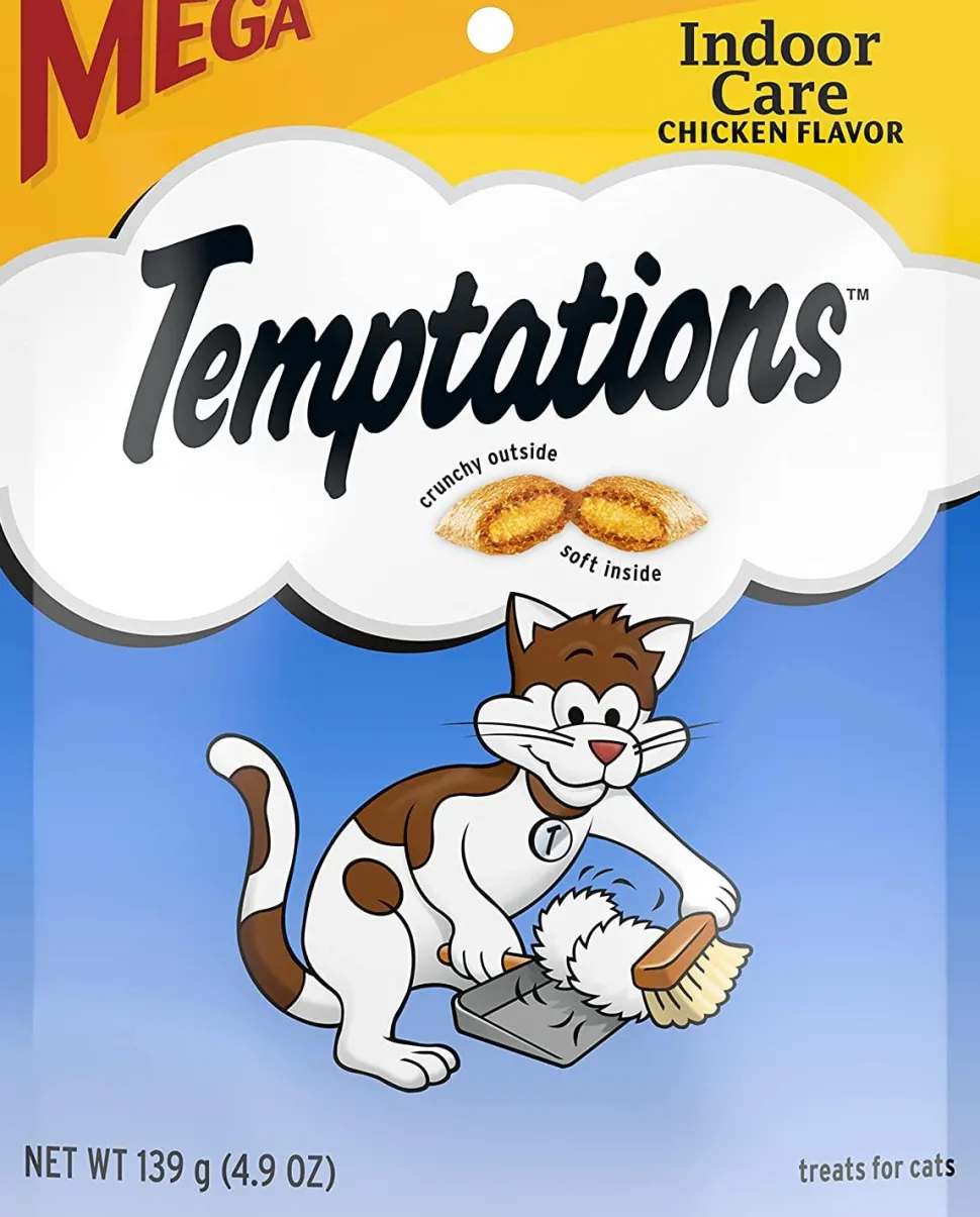 Whiskas Temptations Chicken Hairball Control Soft and Crunchy Cat Treats - 4.9 oz