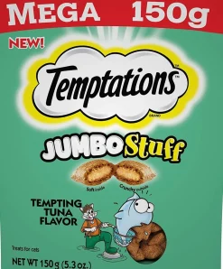 Whiskas Temptations Jumbo Stuffed Tuna Soft and Crunchy Cat Treats - 5.29 oz