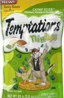 Whiskas Temptations MixUps Catnip Fever Soft and Crunchy Cat Treats - 3 oz