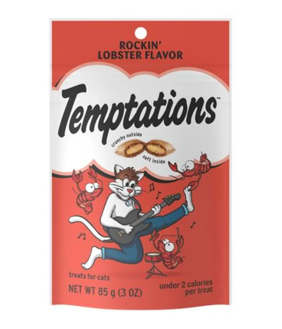 Whiskas Temptations Rockin Lobster Soft and Crunchy Cat Treats - 16 oz