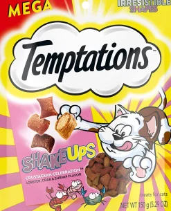 Whiskas Temptations Shake Ups Crustacean Celebration Soft and Crunchy Cat Treats - 5.29 oz