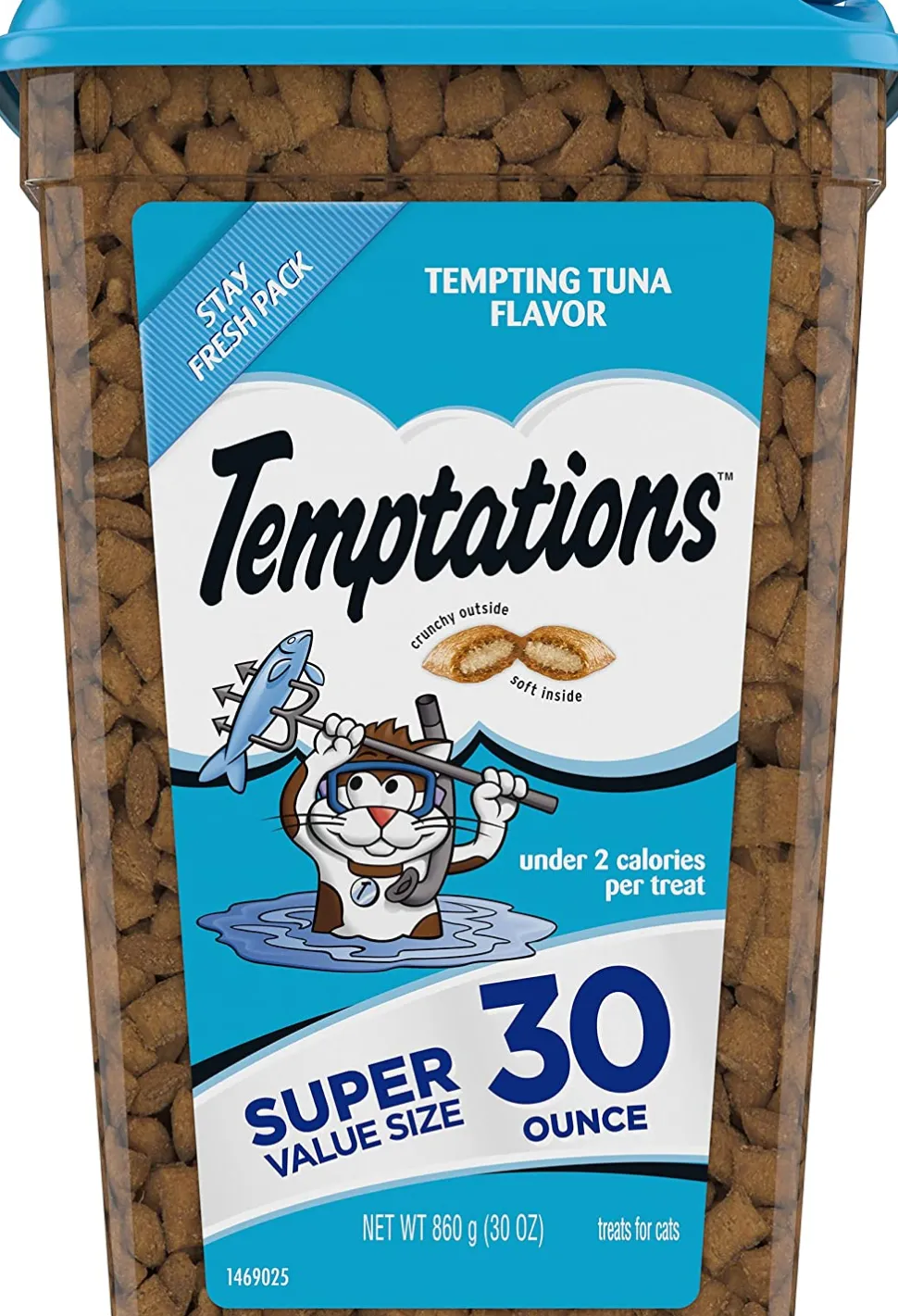Whiskas Temptations Tempting Tuna Soft and Crunchy Cat Treats - 30 oz