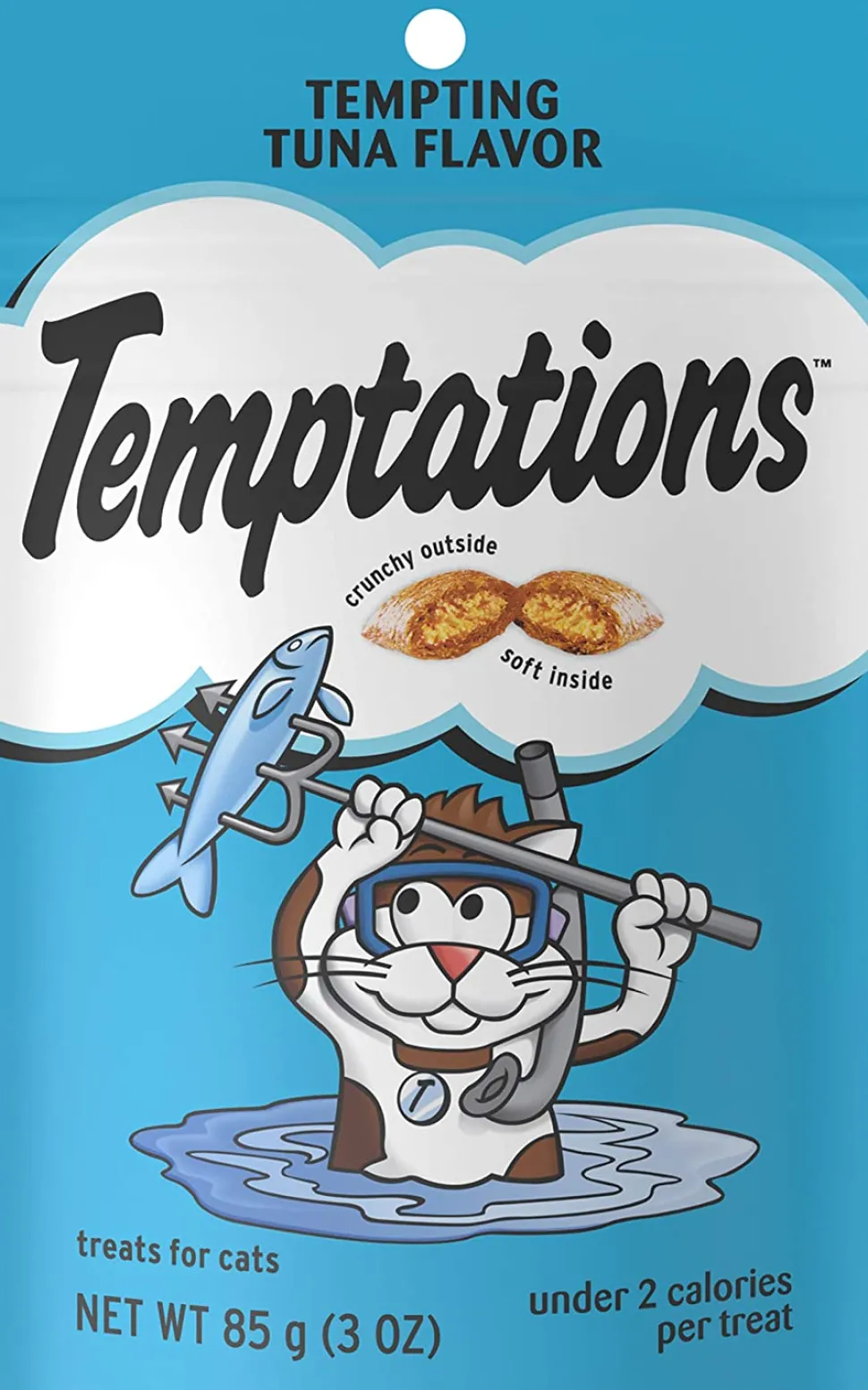 Whiskas Temptations Tempting Tuna Soft and Crunchy Cat Treats - 3 oz
