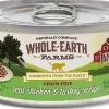 Whole Earth Farms Grain-Free Real Morsels in Gravy Chicken & Turkey Canned Cat Food - 5 oz Cans - Case of 24