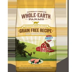 Whole Earth Farms Grain-Free Chicken Dry Cat Food - 5 lb Bag