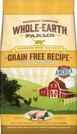 Whole Earth Farms Grain-Free Chicken Dry Cat Food - 15 lb Bag