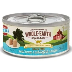 Whole Earth Farms Grain-Free Whitefish & Tuna Dry Cat Food - 10 lb Bag