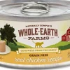 Whole Earth Farms Grain-Free Chicken Recipe Canned Cat Food - 2.75 oz Cans - Case of 24