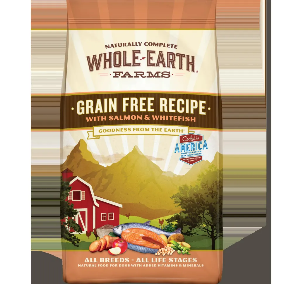 Whole Earth Farms Grain-Free Salmon & Whitefish Dry Dog Food - 4 lb Bag