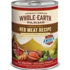 Whole Earth Farms Grian Free Red Meat Recipe Canned Dog Food - 12.7 oz Cans - Case of 12