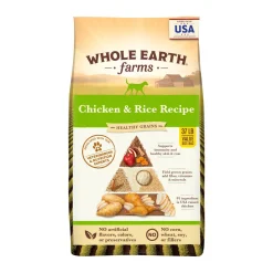 Whole Earth Farms Healthy Grains Chicken and Rice Dry Dog Food - 37 Lbs