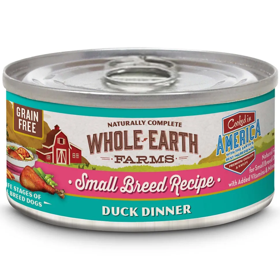 Whole Earth Farms Small Breed Duck Dinner Canned Dog Food - 3 oz Cans - Case of 24