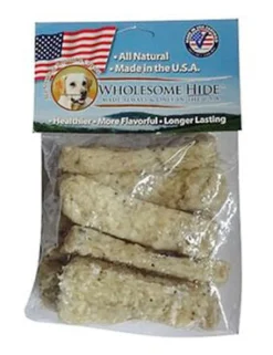 Wholesome Hide Apple Chunkees Dog Natural Chews - 6 oz Bag