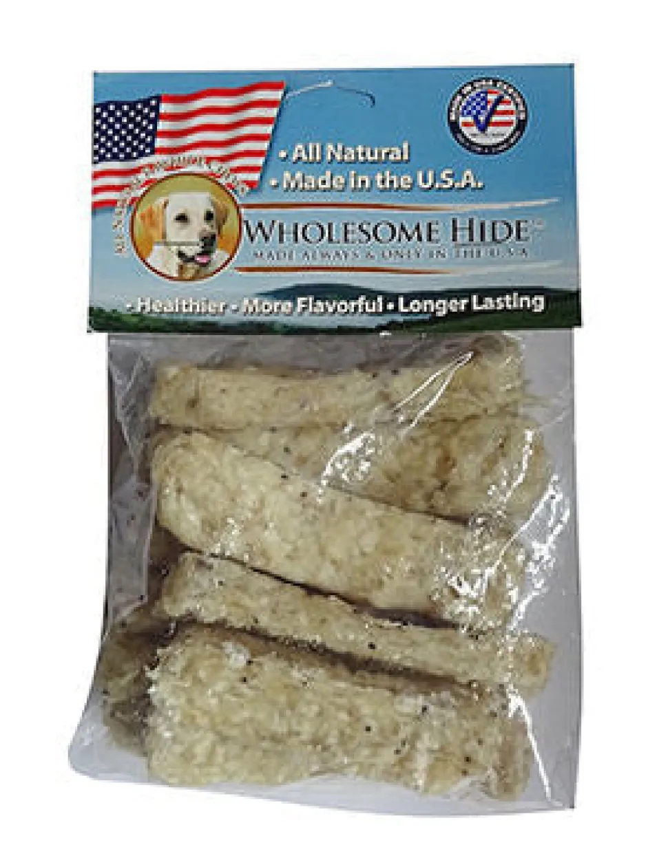Wholesome Hide Chia Chunkees Dog Natural Chews - 6 oz Bag