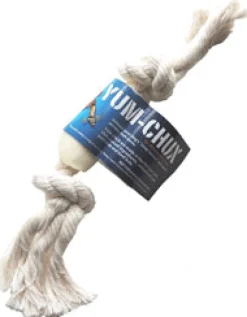 Wholesome Hide Single Yum Chuck Rope Toy Dog Natural Chews -