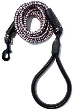 Wigzi Flex Walk Reflective Bungi Cable Dog Leash - Pink - 6 Feet