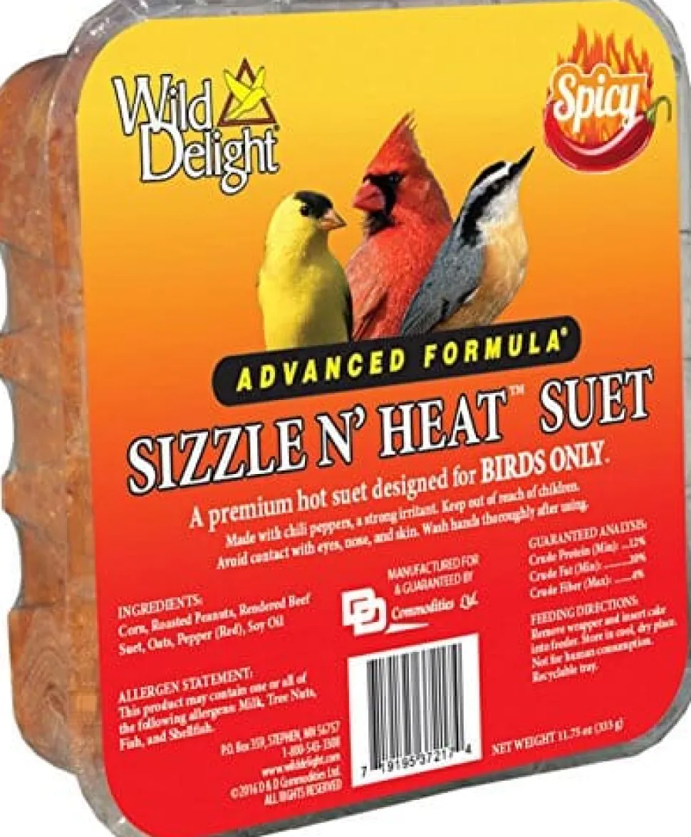 Wild Delight Advanced Sizzle N' Heat Suet Wild Bird Food - 11.75 Oz - 12 Pack