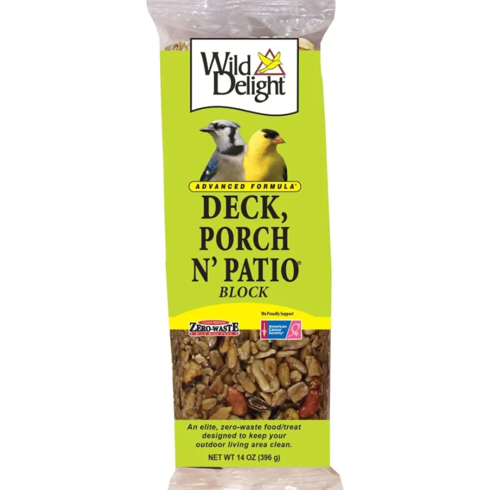 Wild Delight Deck Porch N' Patio Block Wild Bird Food - 14 Oz