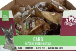 Wild Eats Wild Eats Water Buffalo Ears Natural Dog Chews - Buffalo - 34 Count