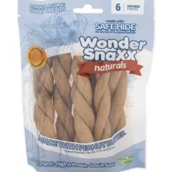 Wonder SnaXX Naturals Twist Dog Treat Peanut butter - Small/Medium - 6 Count