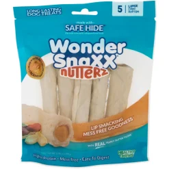 Wonder SnaXX NutterZ Dog Treat Real peanut butter - Large - 5 Count