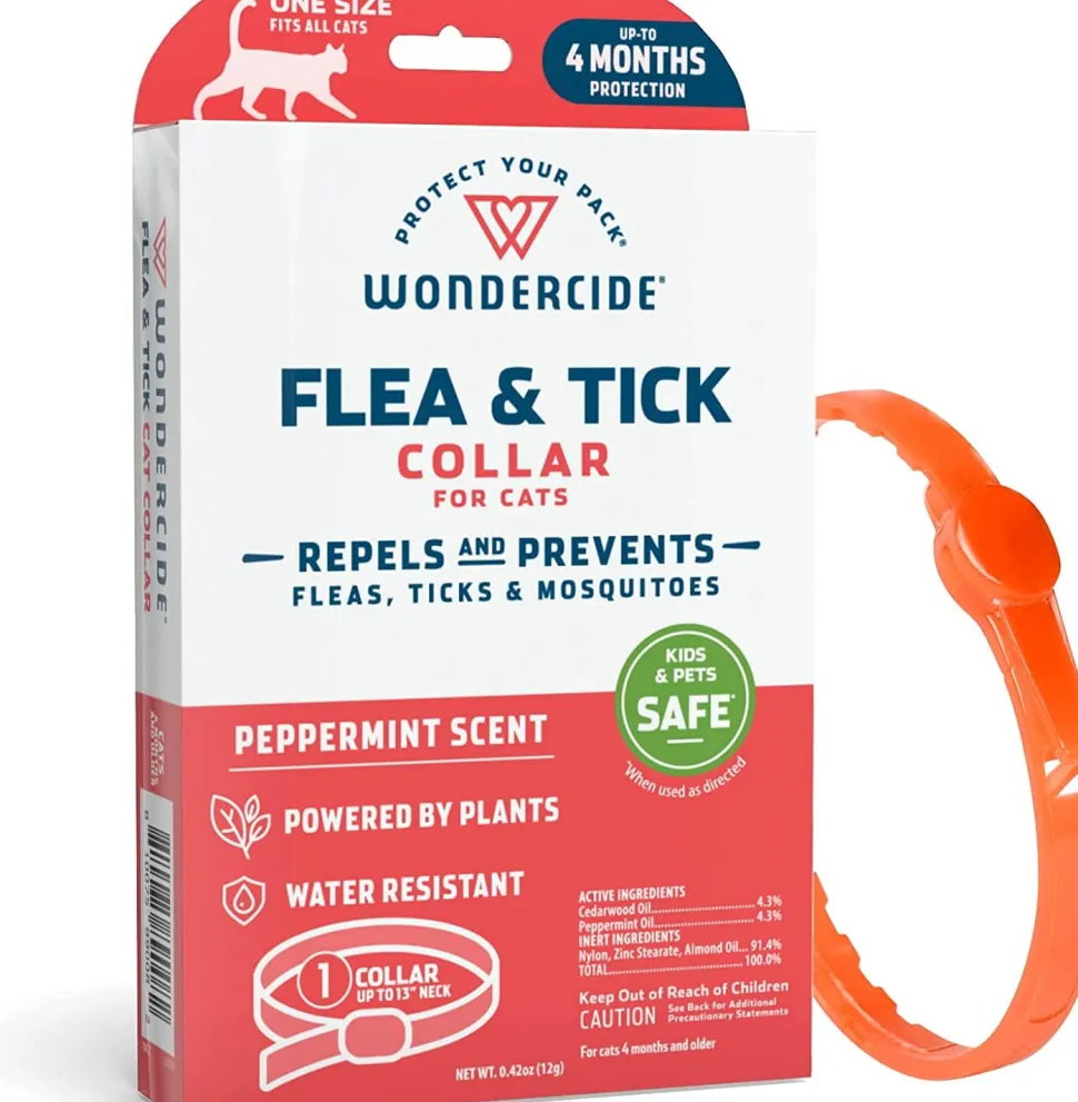 Wondercide Flea & Tick Collar for Cats - Peppermint