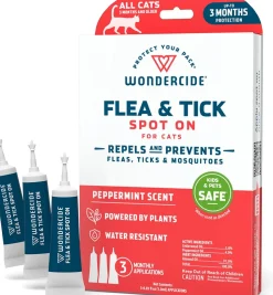 Wondercide Flea & Tick Spot On Spray for Cats - Peppermint