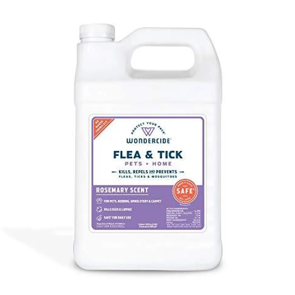 Wondercide Mosquito Flea and Tick Spray for Pets and Home - Cedar & Rosemary - 128 oz Bottle