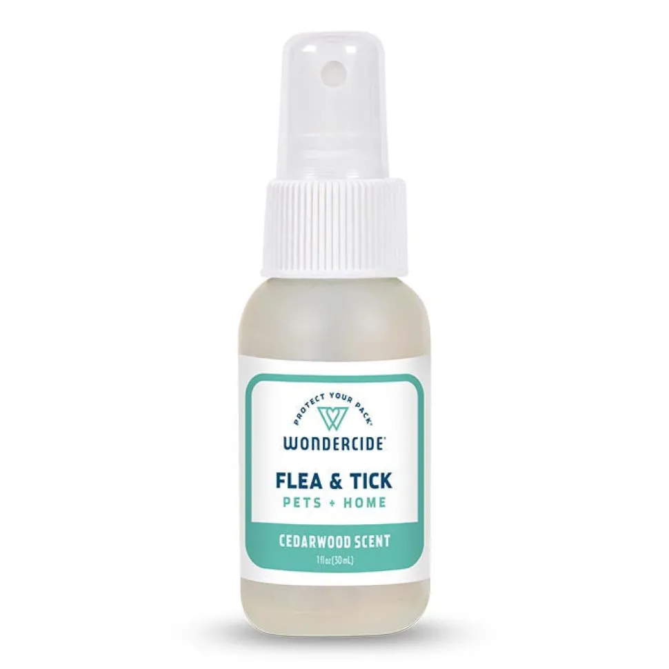 Wondercide Mosquito Flea and Tick Spray for Pets and Home - Cedar - 1 oz Trial Bottle - Case of 12