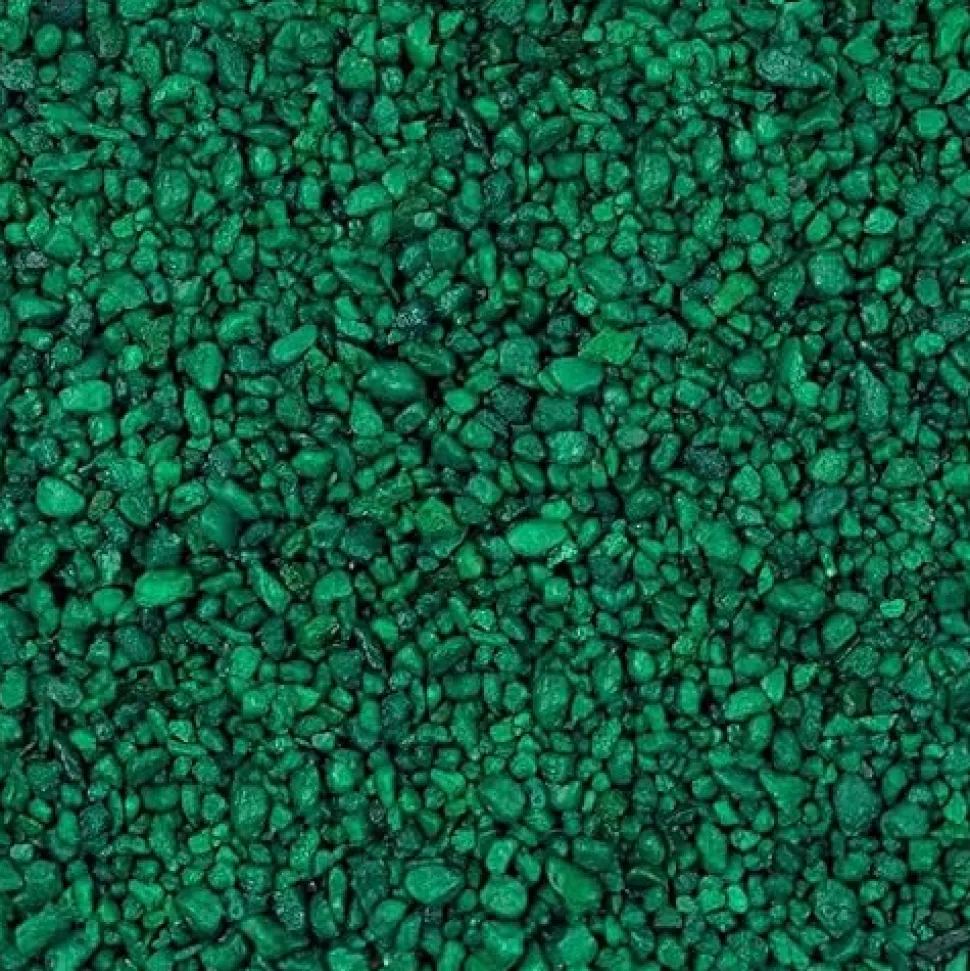 World Wide Imports Pure Water Pebbles for Freshwater Aquarium - Neon Green - 5 Lbs - Case of 6