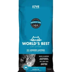 World's Best Cat Litter Blue Bag Multiple Cat Clumping Cat Litter - Lotus Blossom - 28 lb Bag